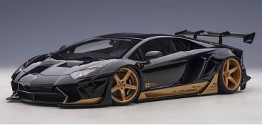 79184 Liberty Walk LB-Works Lamborghini Aventador Limited Edition (Black with Gold accents) 1:18